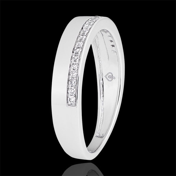 Passion Ring - variation - 18K white gold and diamonds