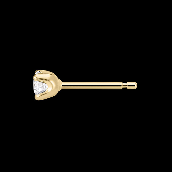  Pendientes diamantes - cortos oro amarillo - 0.25 quilates