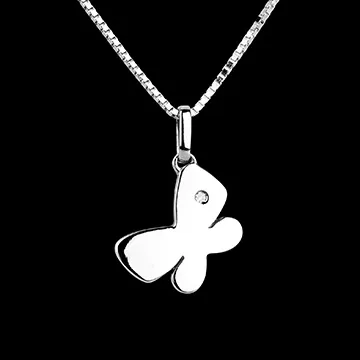 My little butterfly - large model - white gold