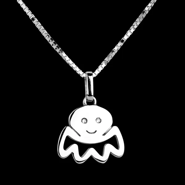 Poulpy - large model - white gold