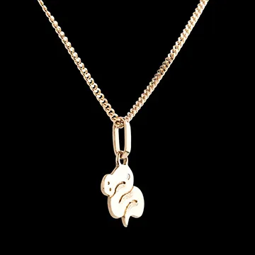 Baby snake - large model - yellow gold