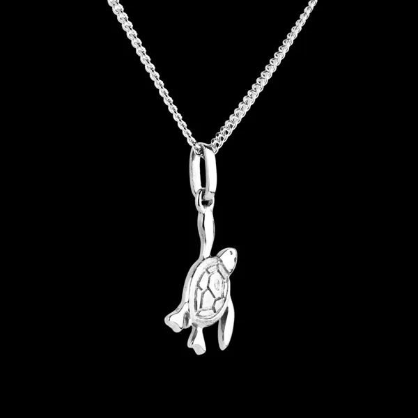 Tartarughina - modello grande - Oro bianco - 18 carati - Diamante