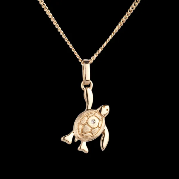 Tartarughina - piccola - Oro giallo - 9 carati - Diamante
