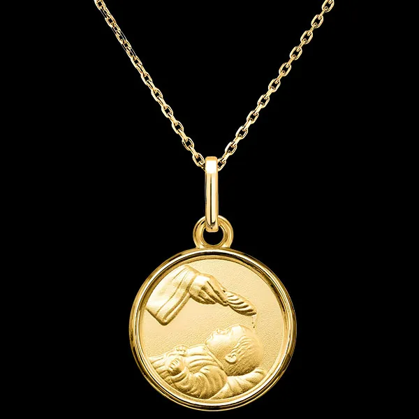Medalion Świętego Błogosławieństwa – Żółte Złoto 18K