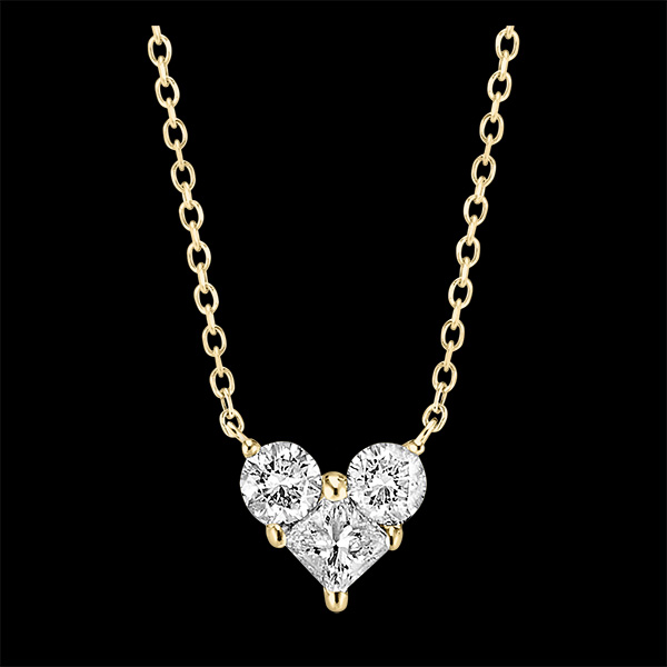 Collier Précieux Secret - Lovely - or jaune 18 carats et diamants 