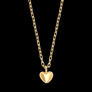 Collier Cœur Amalia – Or jaune 9 carats