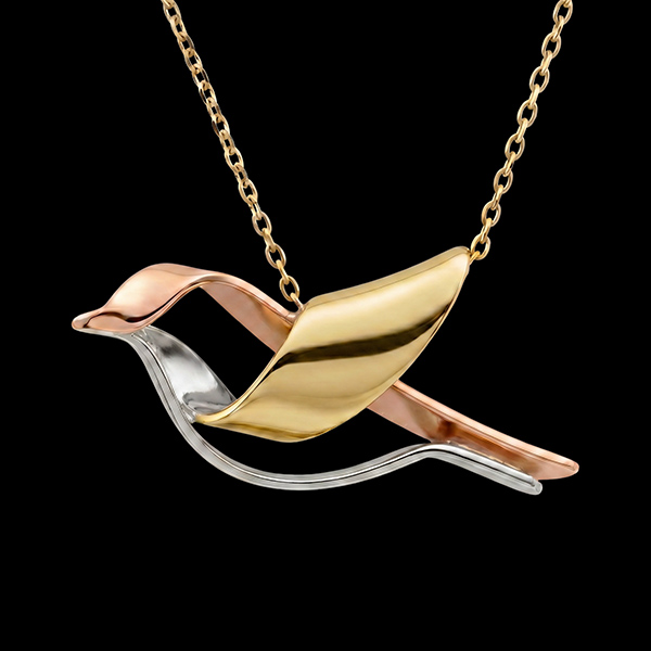 Collier L'Envol - Trois ors 18 carats