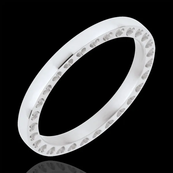 Alliance Dans Mon Coeur - or blanc 18 carats