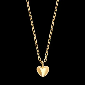Collier Cœur Amalia – Or jaune 9 carats