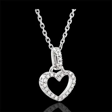 White Gold Onphale Heart Pendant