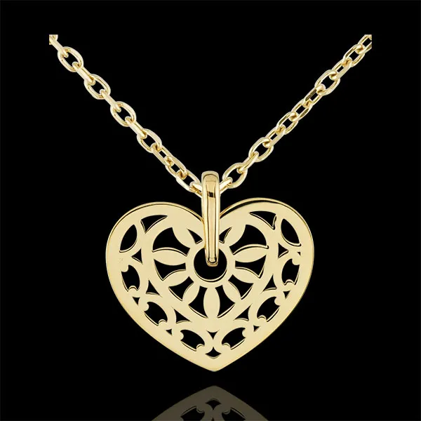 Heart-shaped Love Charm Pendant