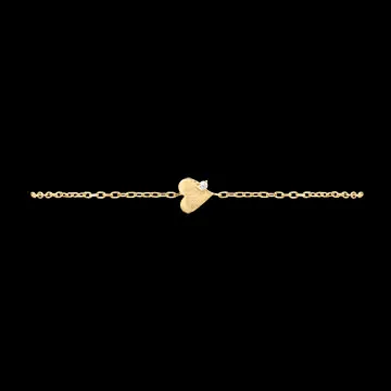 Bracelet Céania – Or jaune 9 carats et diamant synthétique