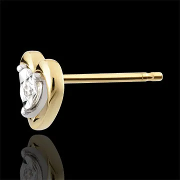 Boucles d'oreilles Petits coeurs - or jaune 9 carats