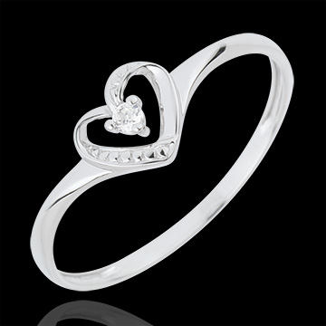 Solitaire Ring Loving heart