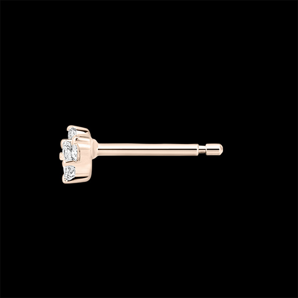 Précieux Secret Stud Earrings - Mini Lovely - 9 karat pink gold and diamonds 