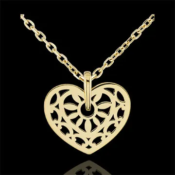 Colgante Corazón Hechizo de Amor - oro amarillo 9 quilates