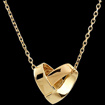 Collana Cuore Pliage – oro giallo 18 carati