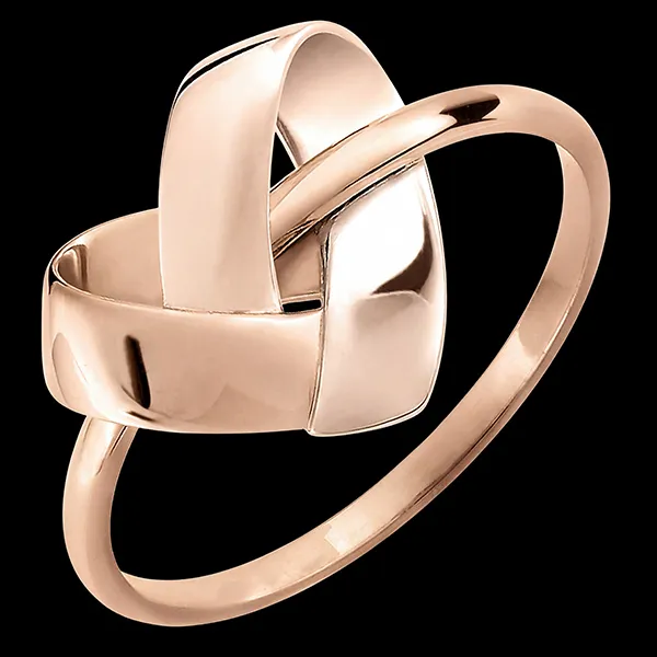 Anello Cuore Pliage – oro rosa 9 carati