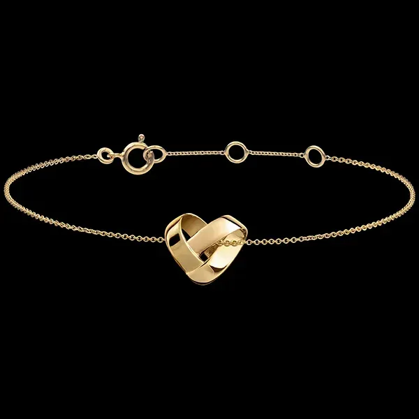 Bracciale Cuore Pliage – oro giallo 9 carati