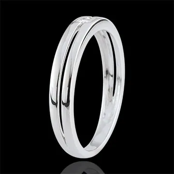 Anello Principessa stella - oro bianco 9 carati