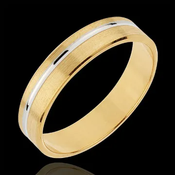Alliance Emmanuel - or blanc et or jaune 18 carats