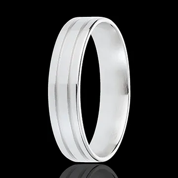 Alliance Gladiateur - or blanc 18 carats