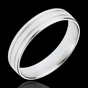 Alliance Gladiateur - or blanc 18 carats