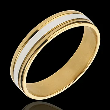 Alliance Esther I - or blanc et or jaune 18 carats