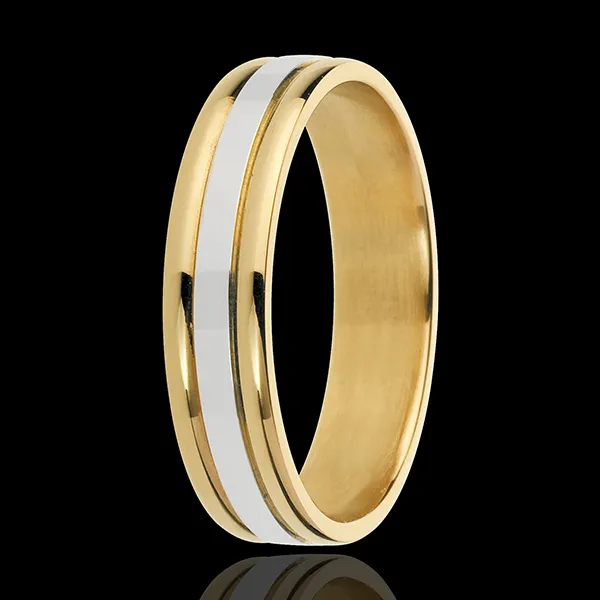 Alliance Esther I - or blanc et or jaune 18 carats