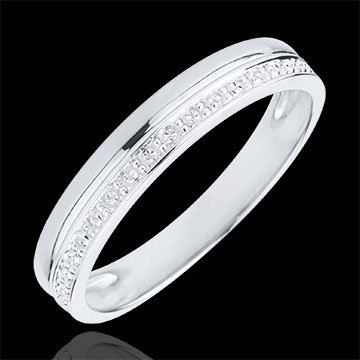 Alliance Elégance - Tout or blanc 18 carats