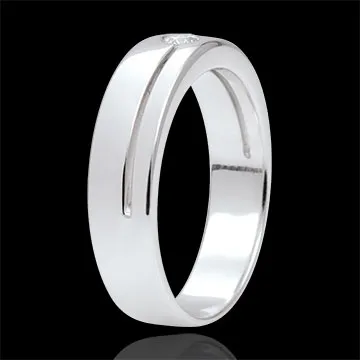 Alliance Olympia Diamant - Grand modèle - or blanc 9 carats