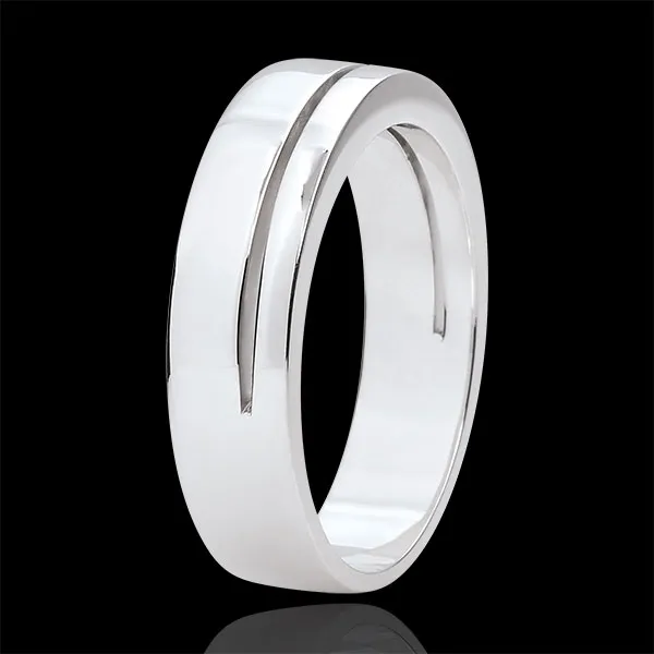 Alliance Olympia - Grand modèle - or blanc 9 carats