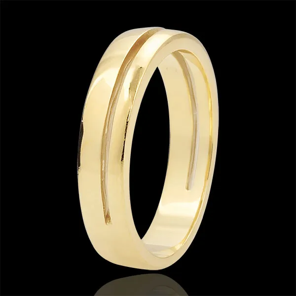 Yellow Gold Olympia Wedding Band - Small Model - 18 carats