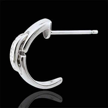 White Gold Eternal Union Earrings