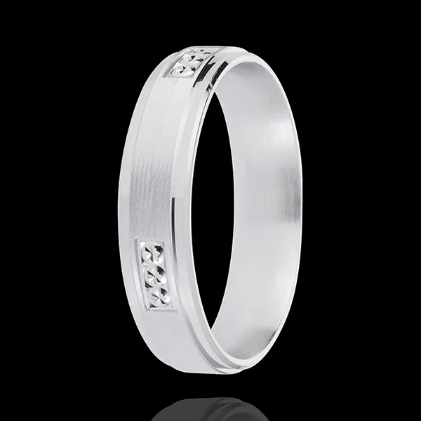 White Gold Hallmark Ring