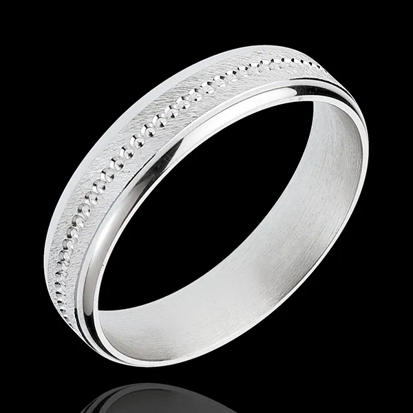 White Gold Archi Wedding Ring