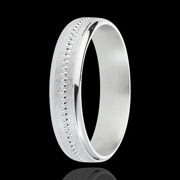 White Gold Archi Wedding Ring