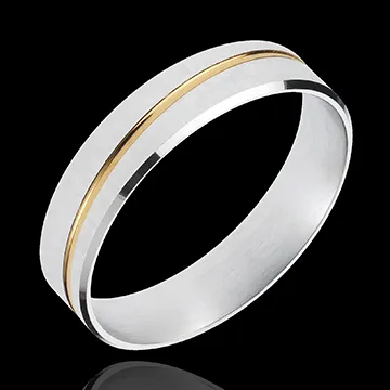 Alliance Félix - or blanc et or jaune 18 carats