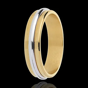Alliance Victor - or blanc et or jaune 18 carats