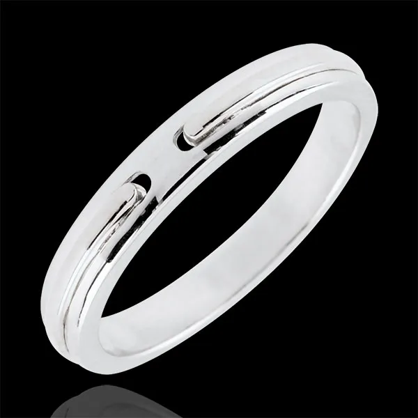 Wedding Ring Promise - white gold - small model - 18 carat
