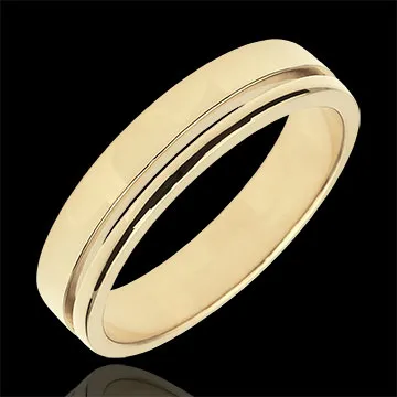 Yellow Gold Olympia Wedding Band - Medium Model
