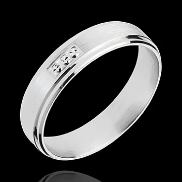 White Gold Hallmark Ring