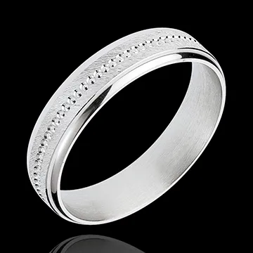 White Gold Archi Wedding Ring