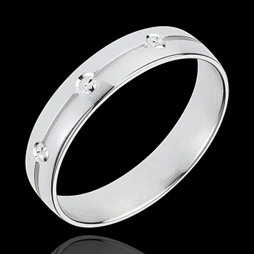 White Gold Giza Wedding Ring