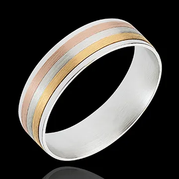 Three Gold Lace Ring