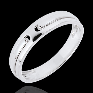 Promise Wedding Ring - all gold - White gold - 18 carat