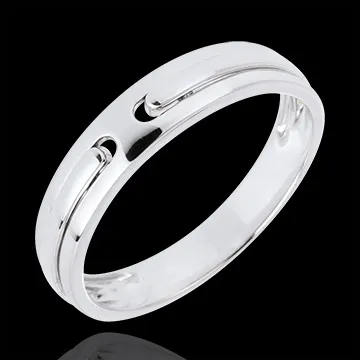  Promise Wedding Ring - all gold - White gold - 9 carats