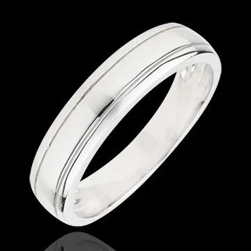 Wedding Ring Horizon - White gold