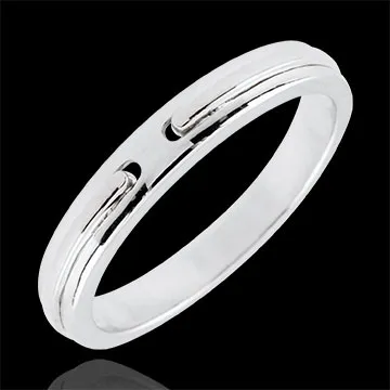 Wedding Ring Promise - white gold - small model - 18 carat