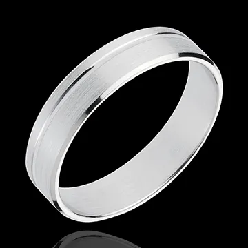 Verighetă Prinţ - aur alb de 18K